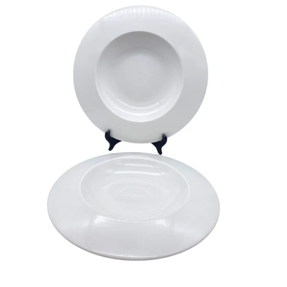 Steelite Distinction Float White wide rim soup pasta Bowl minimalist 19oz‎